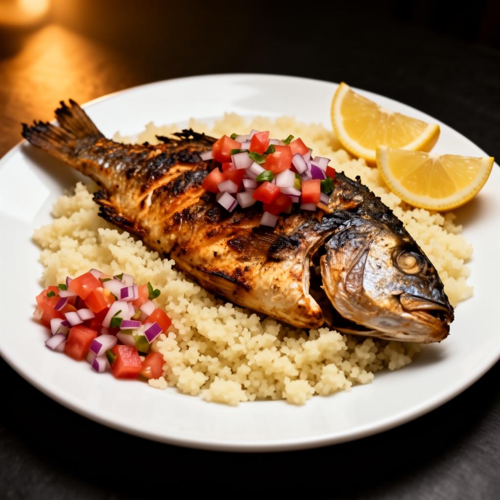 Photo de Attiéké Poisson Braisé — plat servi chez Mariam Delice